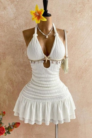 Camila Dress-White