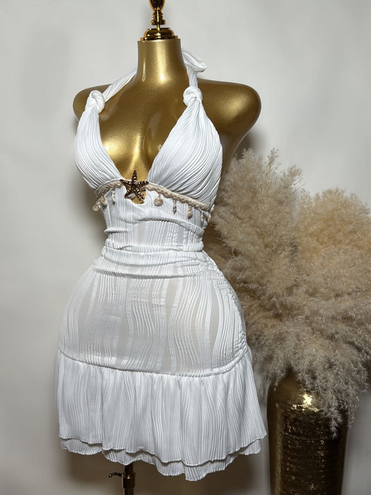 Camila Dress-White
